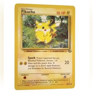 Pikachu Pokémon Card First Edition Base Set Rare Vintage